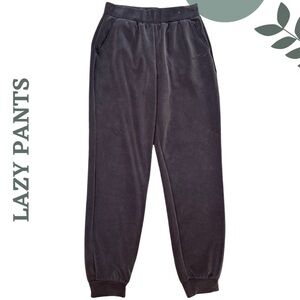 Lazy Pants Recycled Polyester Modal Joggers | Cuffed | Grey | Size Medium